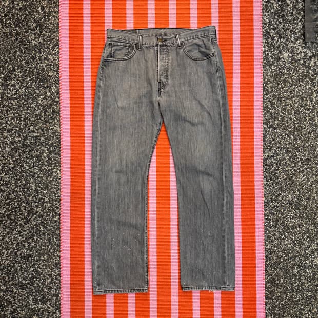 리바이스 501 그레이 스트레이트 진 (34)  