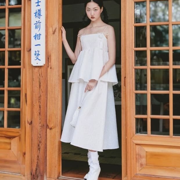 가니송 카멜리아 투피스