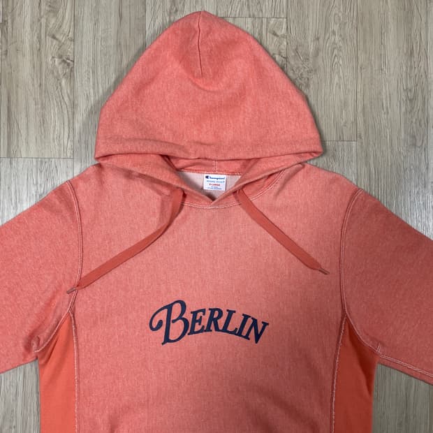 100~105) 80's 복각 챔피온 리버스위브 베를린 후드티