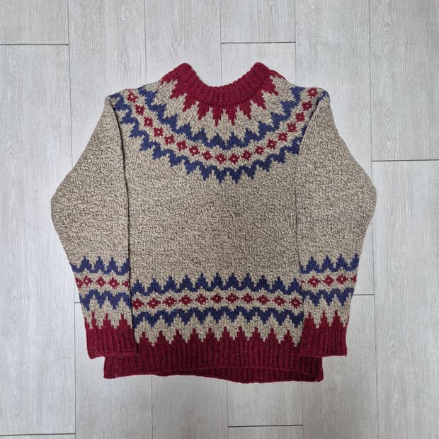 Vintage 헤비울 니트 Made in USA (S)