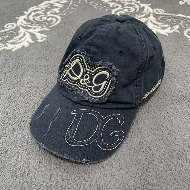 D&G Distressed Logo Cap