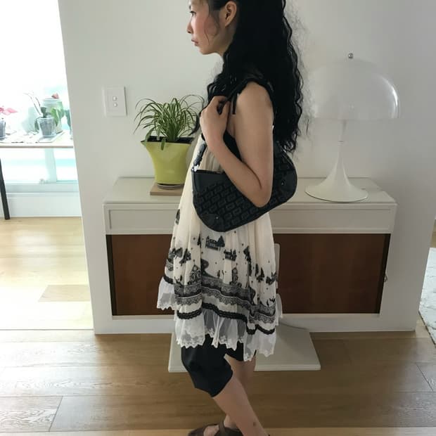 vintage pattern shoulder bag