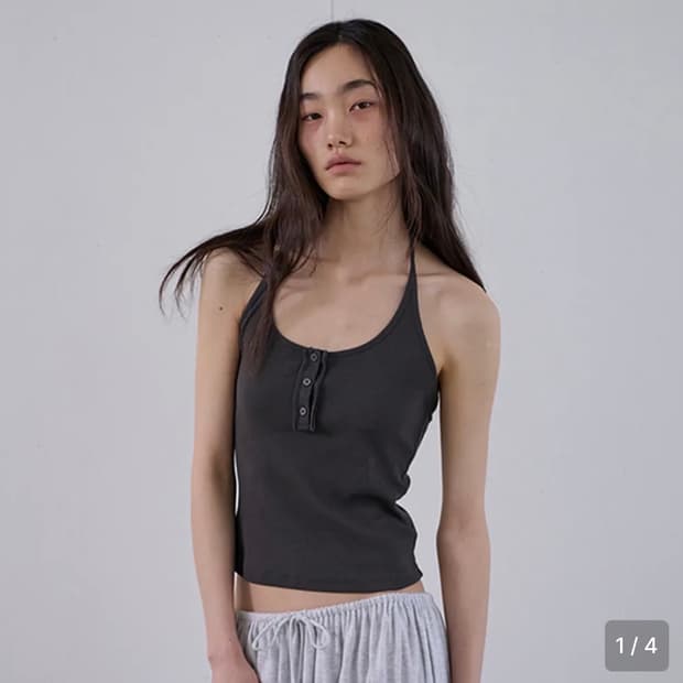 오데스 Raw henley tank (charcoal) 새것
