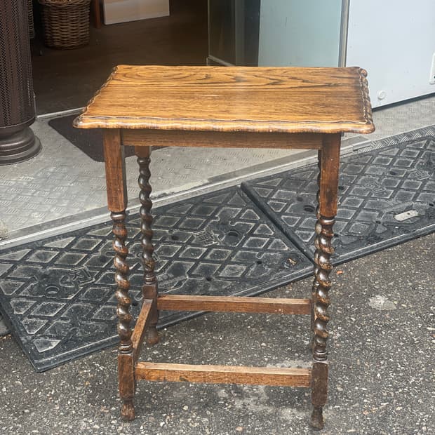 🍀영국 바를리 트위스트 사각 사이드테이블_1