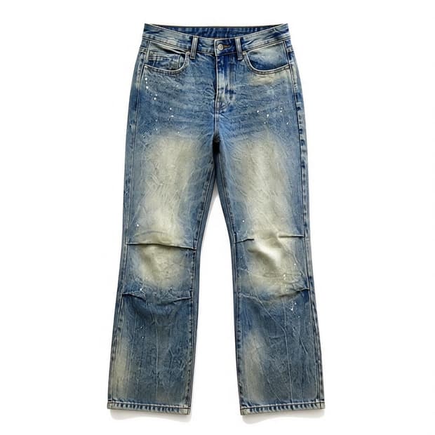 스모크 라이즈 KNEE PLEAT JEANS 데님 팬츠 30