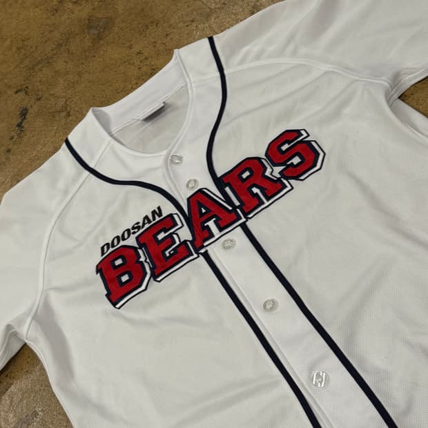 [ 100 ] 두산베어스 노마킹 반팔 야구 유니폼 b10