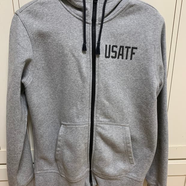 나이키 USATF 기모 후드풀집업 M