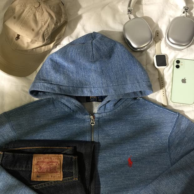 (MAN) 폴로랄프로렌 스웻 후드집업 XL 