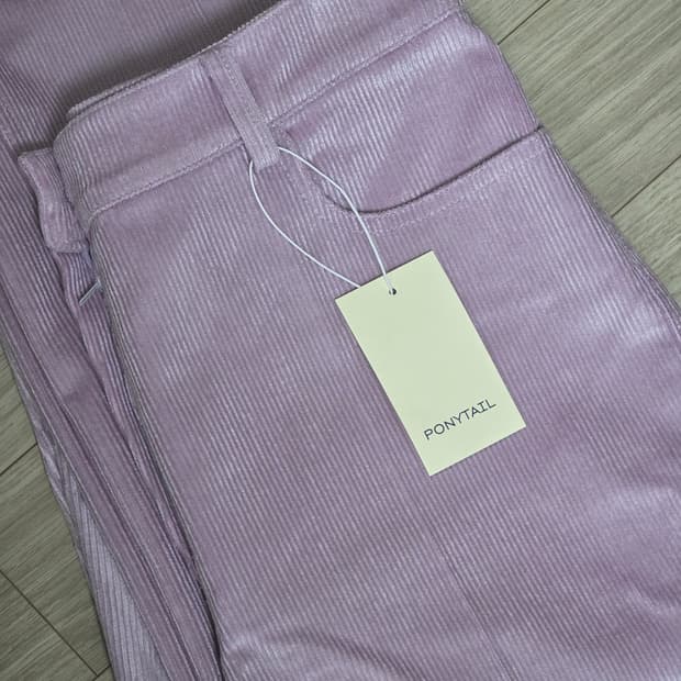 (새상품) 포니테일 제너 코듀로이 팬츠 라벤더 M사이즈