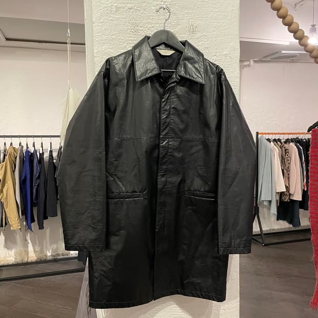 지에다 레더 코트