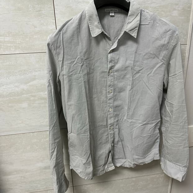 제임스 펄스 그린 그레이 면 셔츠 0 