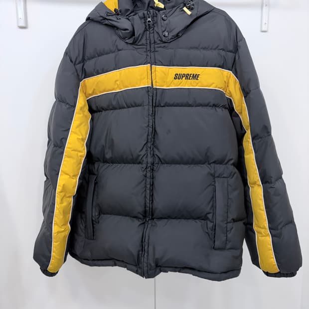 슈프림 패널 다운 패딩 L