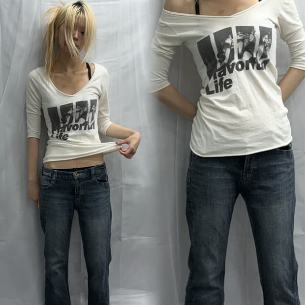 [Vintage] Grunge Long Sleeve Top