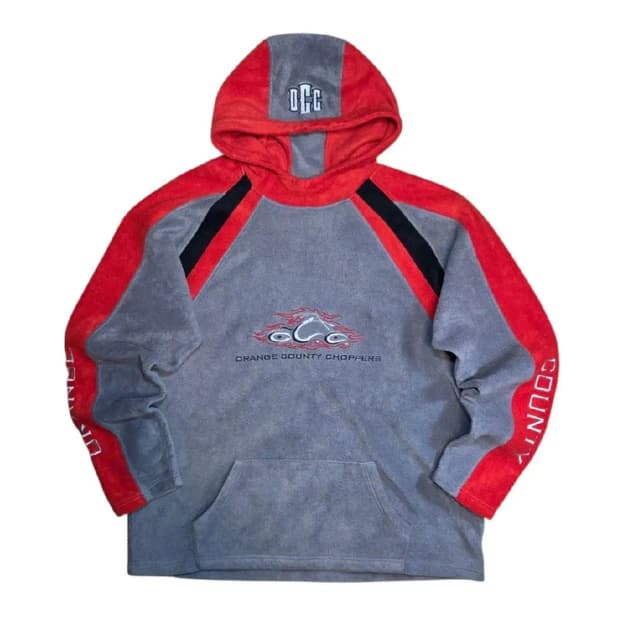 빈티지 오렌지 카운티 차퍼스 빅로고 플리스 후드티 (2XL)
