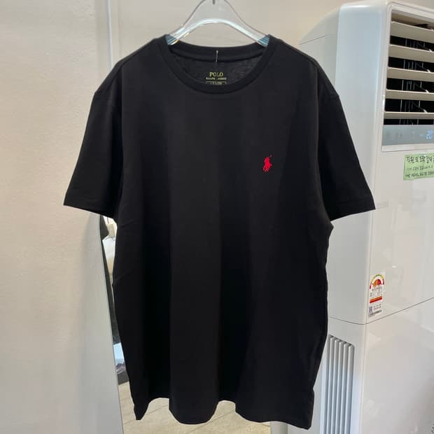 Polo red logo half t L