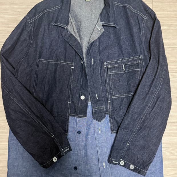 나이젤카본 10oz 데님 타입2 유틸리티 셔츠 46 s사이즈