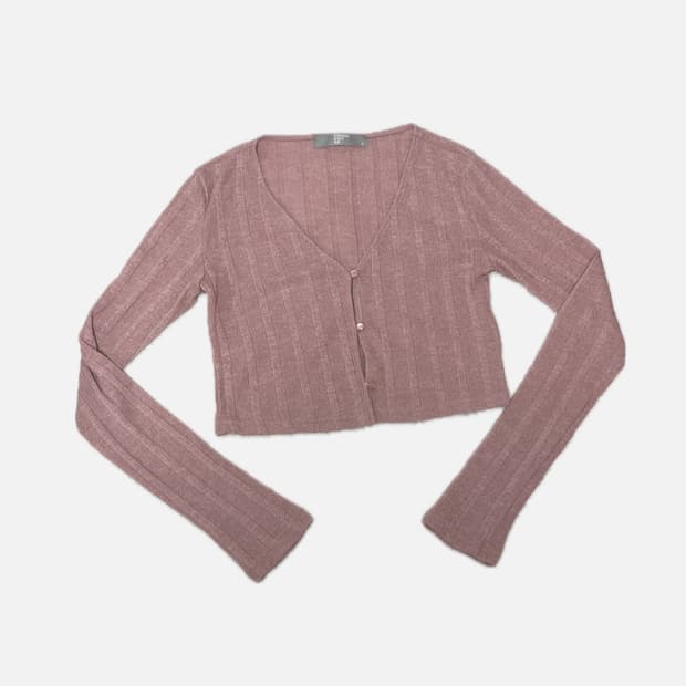 에잇세컨즈 핑크 크롭 가디건 8seconds crop cardigan
