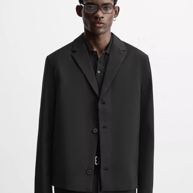 자라 블랙 크롭 블레이저