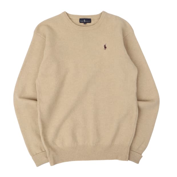 80s 폴로 랄프로렌 베이지 울 니트