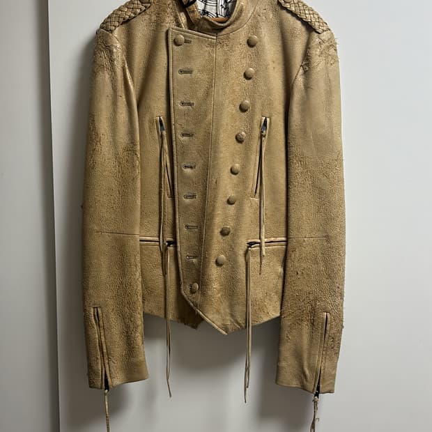 넘버나인 07ss 나폴레옹 레더 라이더 자켓 3사이즈