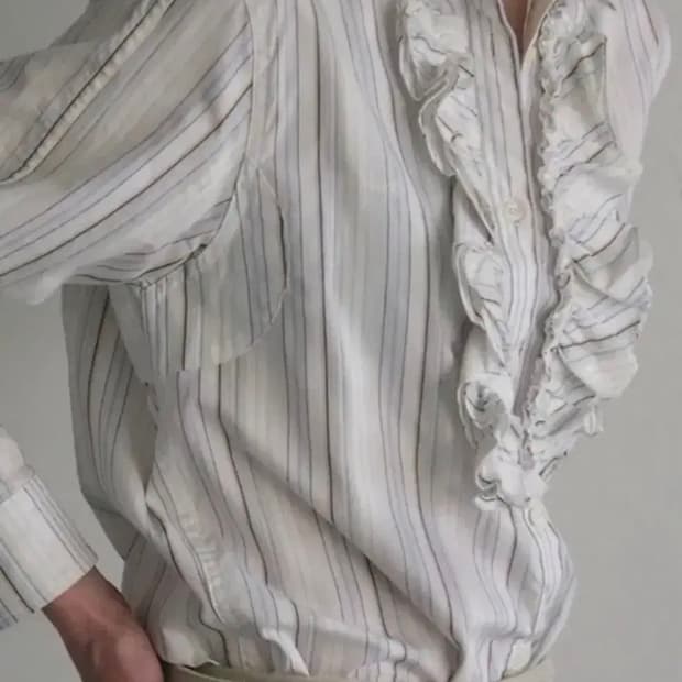 에옹쓰 러플셔츠 eonts ruffle 40 shirts 