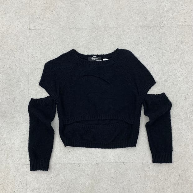 Undercover 언더커버 크롭 컷 니트