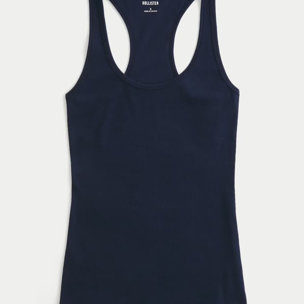 [XS] 홀리스터 로고 레이서백 탱크탑 새상품