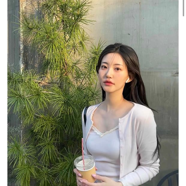 (미개봉) 제니오 리즈 레이스 나시 가디건 세트