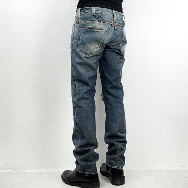 Dolce & Gabbana Cinch Back Distressed De