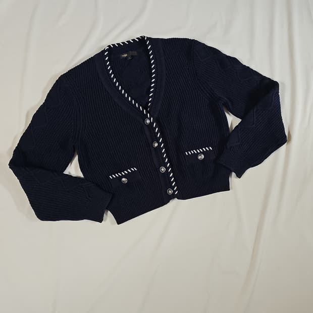 정가 549000원) maje 마쥬 네이비 스티치 가디건