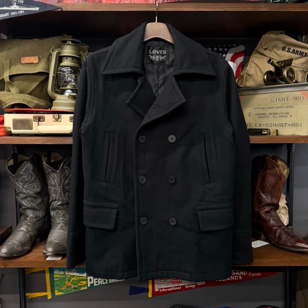 리바이스 밀리터리 복각 피코트 허리 조절 신치백 레드 탭