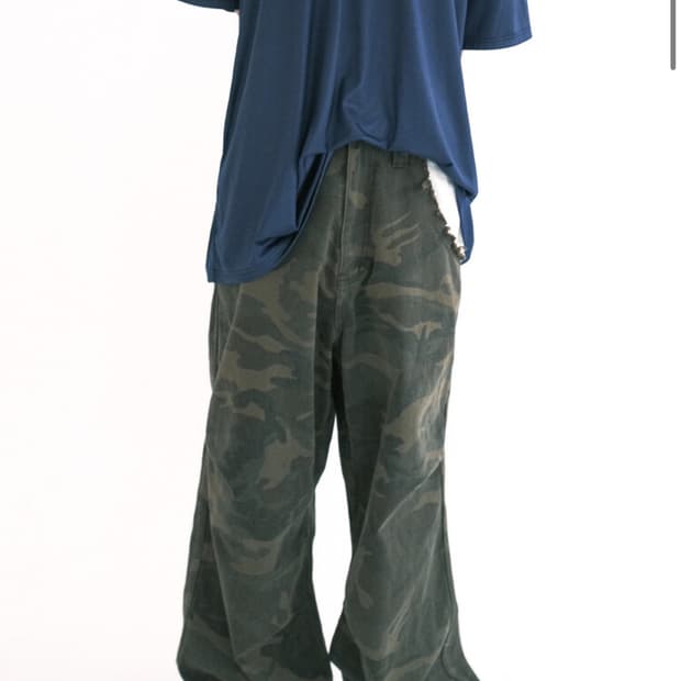 샵페어리 컷오프 팬츠 카모