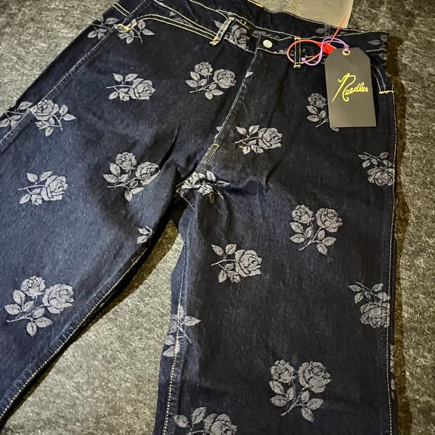 니들스 데님 스트레이트 팬츠 m 새상품