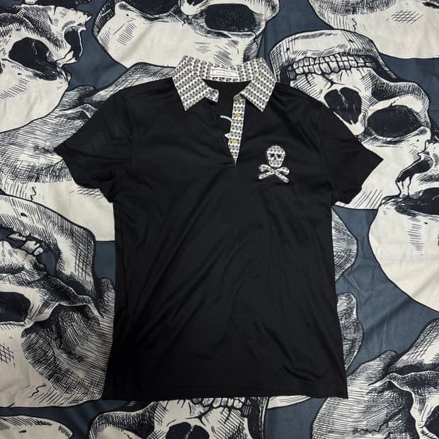 마크앤로나 해골반팔티 M사이즈 백화점택