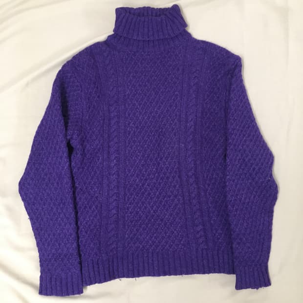 급처! 빔스 꽈배기 목폴라 니트