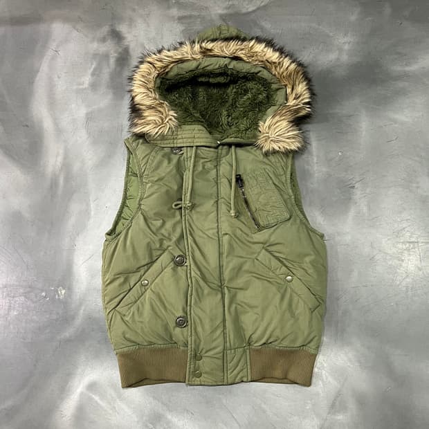  데님앤서플라이 퍼후드 베스트 y14545 