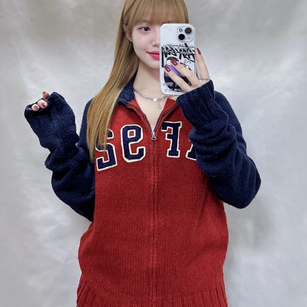 아베크롬비 램스울 투웨이 니트집업 