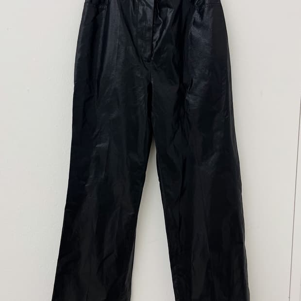BURMULA glossy cotton pants