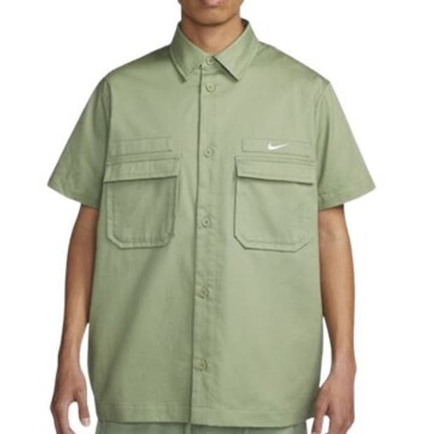 M 나이키 라이프 우븐 밀리터리 더블 포켓 반팔 셔츠