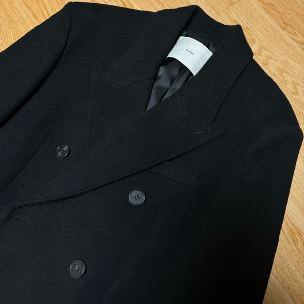 던스트 더블 브레스티드 코트