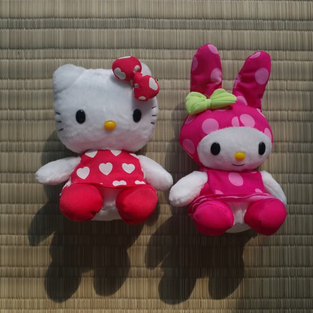 고전 맥도날드 헬로키티 마이멜로디 봉제 인형