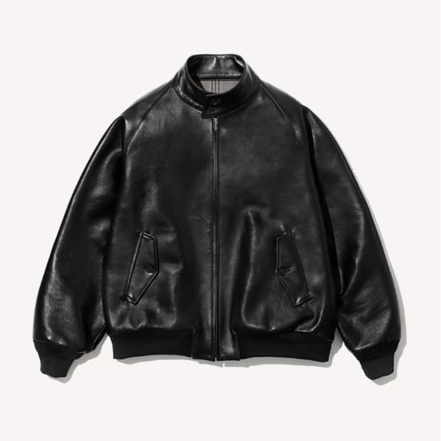 [2]아프레쎄 apresse 25aw 레더 해링턴 자켓 새상품