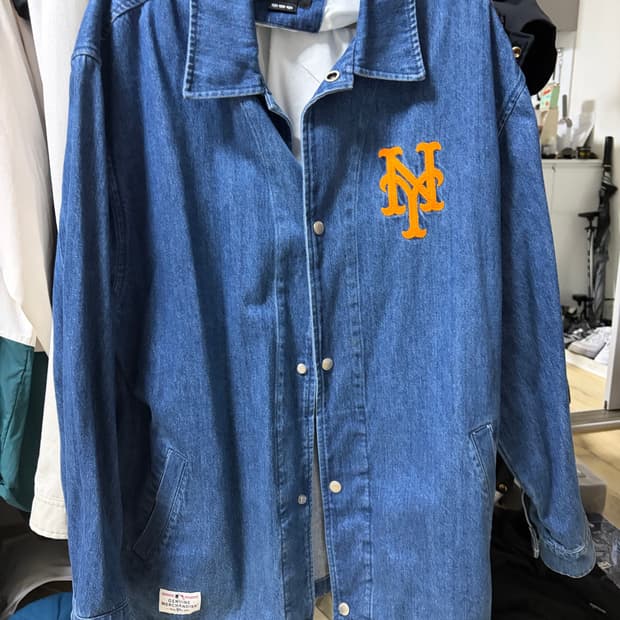뉴에라 뉴욕 메츠 코치 데님자켓 XXL