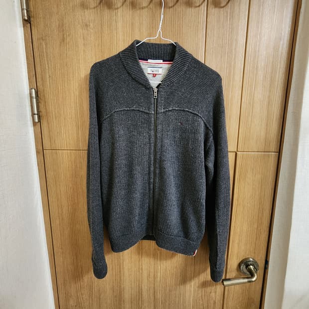 (S)여성 타미힐피거 램스울 집업 가디건