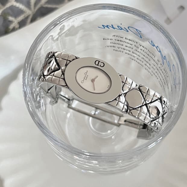 디올 까나쥬 패턴 브레이슬릿 시계 / 정품감정. 케어