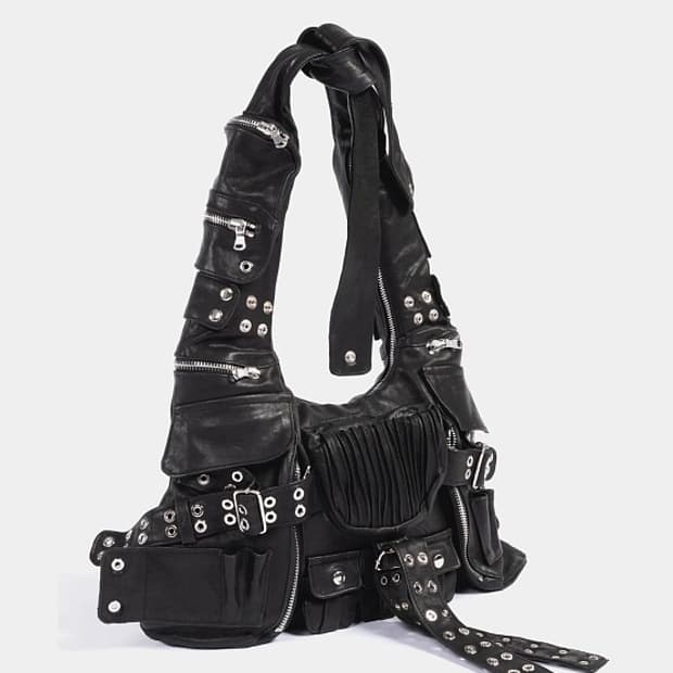 노페이스 스튜디오 레더 멀티 포켓 백