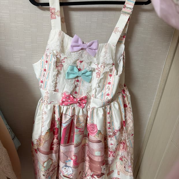 앨리스 로리타 jsk 점스카 원피스 고양이