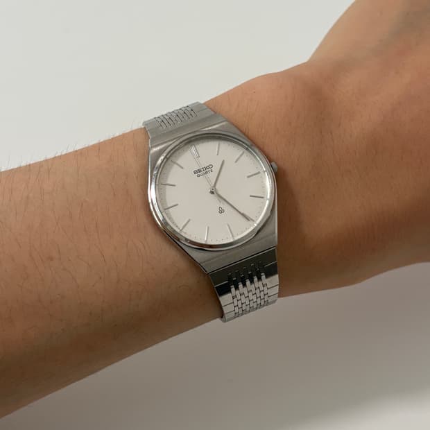 80s seagull silver quartz