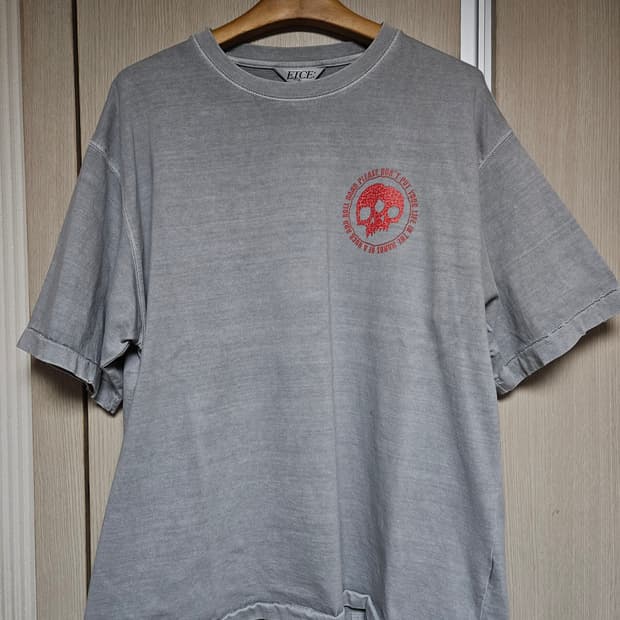 ETCE 트윈 반팔 티셔츠 그레이