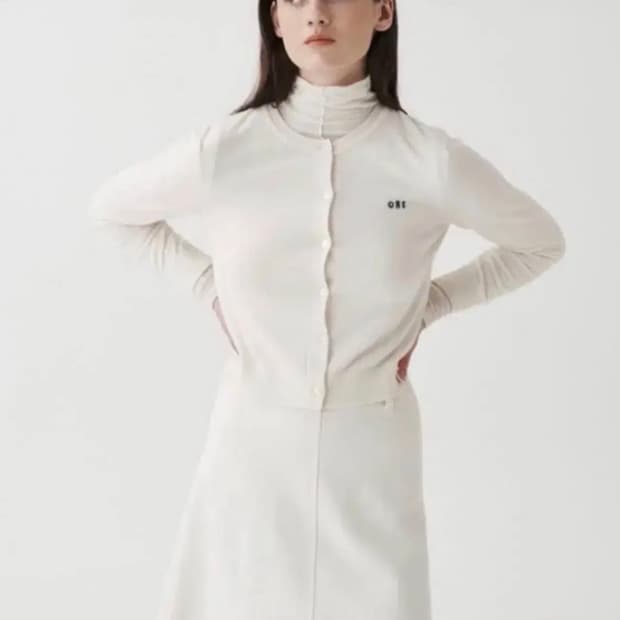 오어 ore 크루넥 가디건